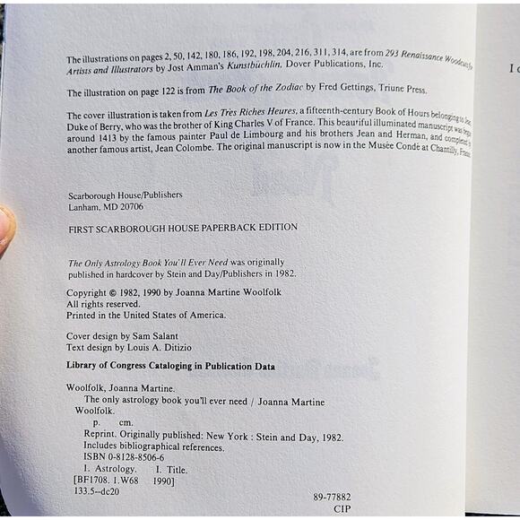 Book The Only Astrology Book You'll Ever Need Joanna Woolfolk Large Paperback - Picture 5 of 5